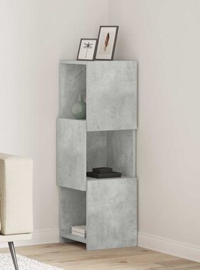 VidaXL Hoekkast Wit 30,5x30x95cm Bewerkt hout