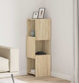 VidaXL Hoekkast Wit 30,5x30x95cm Bewerkt hout