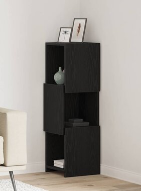 VidaXL Hoekkast Wit 30,5x30x95cm Bewerkt hout