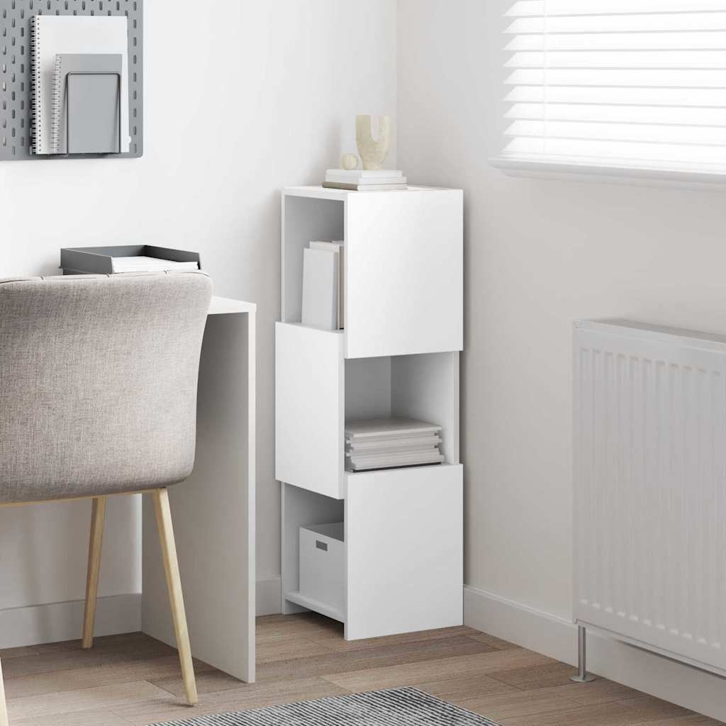 VidaXL Hoekkast Wit 30,5x30x95cm Bewerkt hout