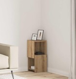 VidaXL Hoekkast Wit 25,5x25x55cm Bewerkt hout