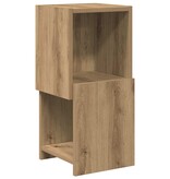 VidaXL Hoekkast Wit 25,5x25x55cm Bewerkt hout