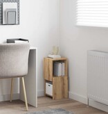 VidaXL Hoekkast Wit 25,5x25x55cm Bewerkt hout