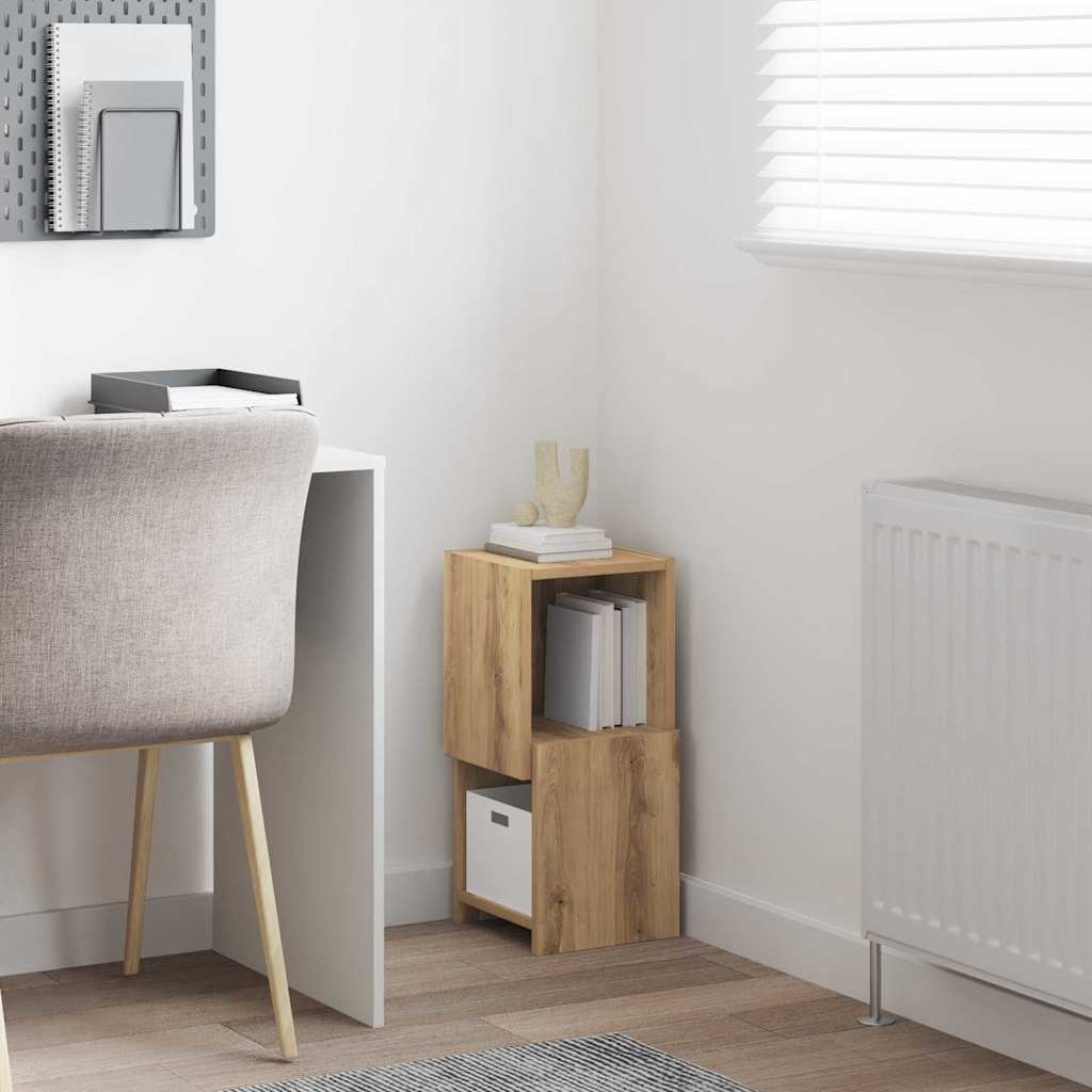 VidaXL Hoekkast Wit 25,5x25x55cm Bewerkt hout