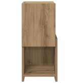 VidaXL Hoekkast Wit 25,5x25x55cm Bewerkt hout