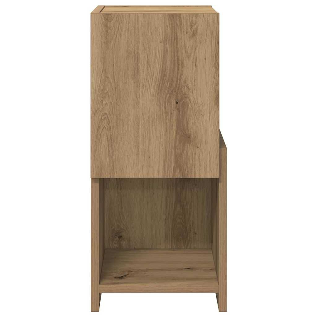 VidaXL Hoekkast Wit 25,5x25x55cm Bewerkt hout