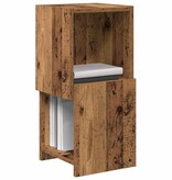 VidaXL Hoekkast Wit 25,5x25x55cm Bewerkt hout