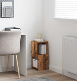 VidaXL Hoekkast Wit 25,5x25x55cm Bewerkt hout