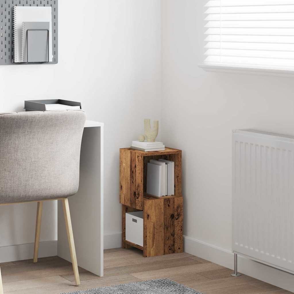 VidaXL Hoekkast Wit 25,5x25x55cm Bewerkt hout