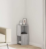 VidaXL Hoekkast Wit 25,5x25x55cm Bewerkt hout