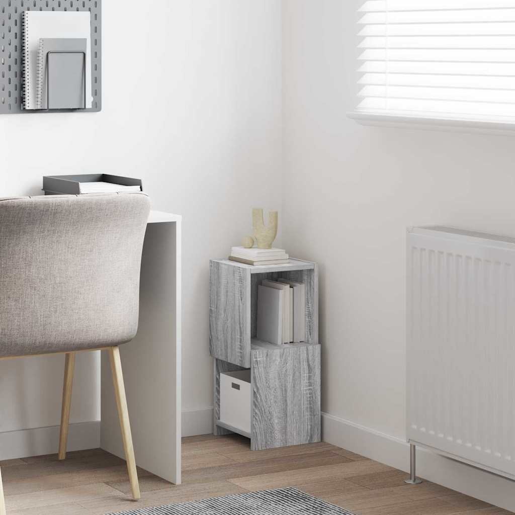 VidaXL Hoekkast Wit 25,5x25x55cm Bewerkt hout