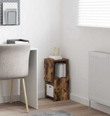 VidaXL Hoekkast Wit 25,5x25x55cm Bewerkt hout