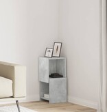 VidaXL Hoekkast Wit 25,5x25x55cm Bewerkt hout