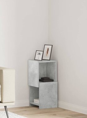 VidaXL Hoekkast Wit 25,5x25x55cm Bewerkt hout