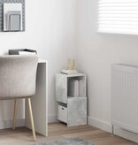 VidaXL Hoekkast Wit 25,5x25x55cm Bewerkt hout