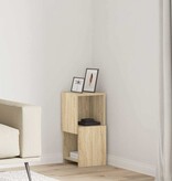 VidaXL Hoekkast Wit 25,5x25x55cm Bewerkt hout