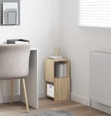 VidaXL Hoekkast Wit 25,5x25x55cm Bewerkt hout