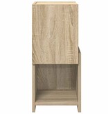 VidaXL Hoekkast Wit 25,5x25x55cm Bewerkt hout
