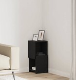 VidaXL Hoekkast Wit 25,5x25x55cm Bewerkt hout