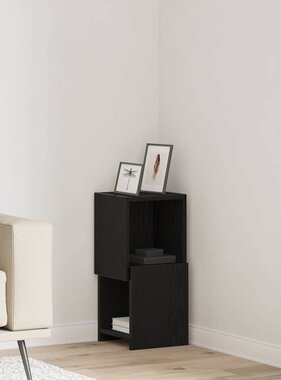 VidaXL Hoekkast Wit 25,5x25x55cm Bewerkt hout