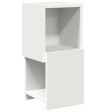 VidaXL Hoekkast Wit 25,5x25x55cm Bewerkt hout