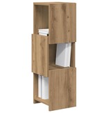 VidaXL Hoekkast Wit 25,5x25x80cm Bewerkt hout