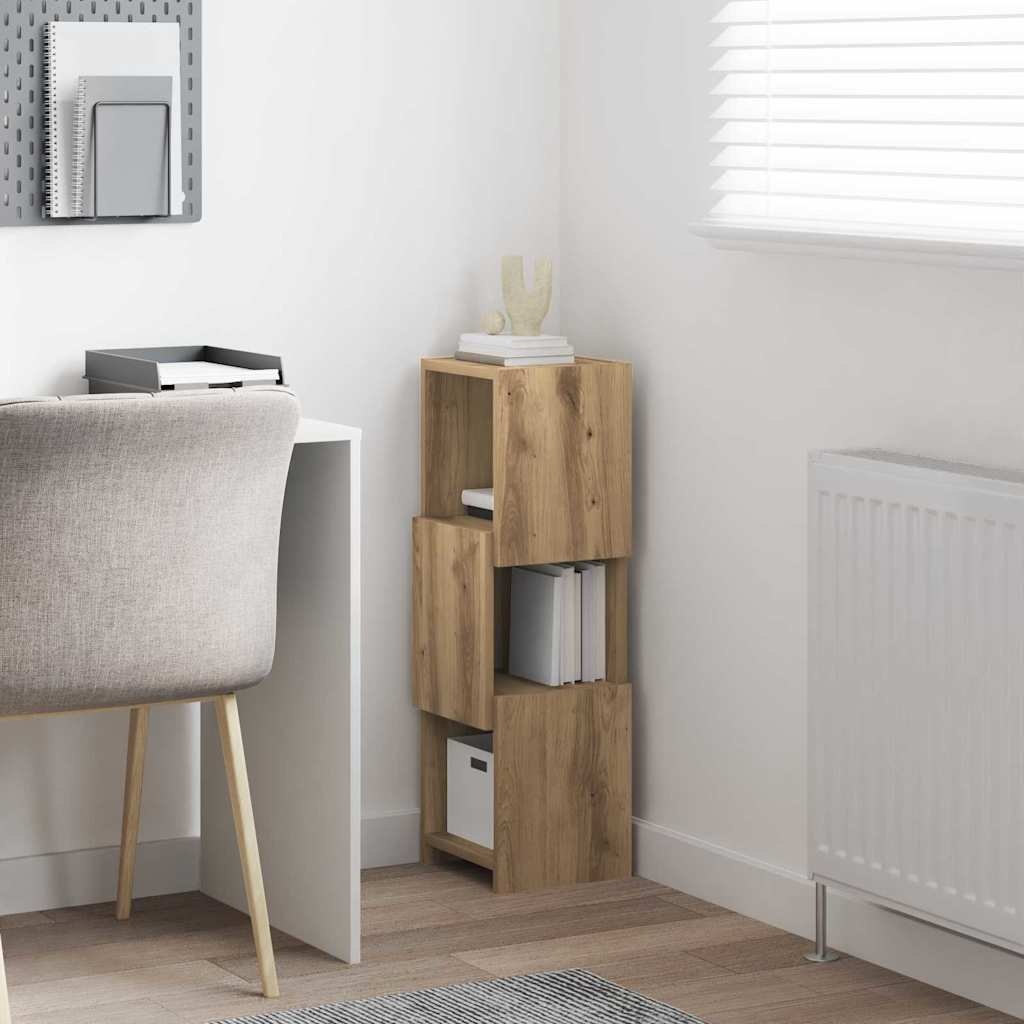 VidaXL Hoekkast Wit 25,5x25x80cm Bewerkt hout