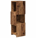 VidaXL Hoekkast Wit 25,5x25x80cm Bewerkt hout