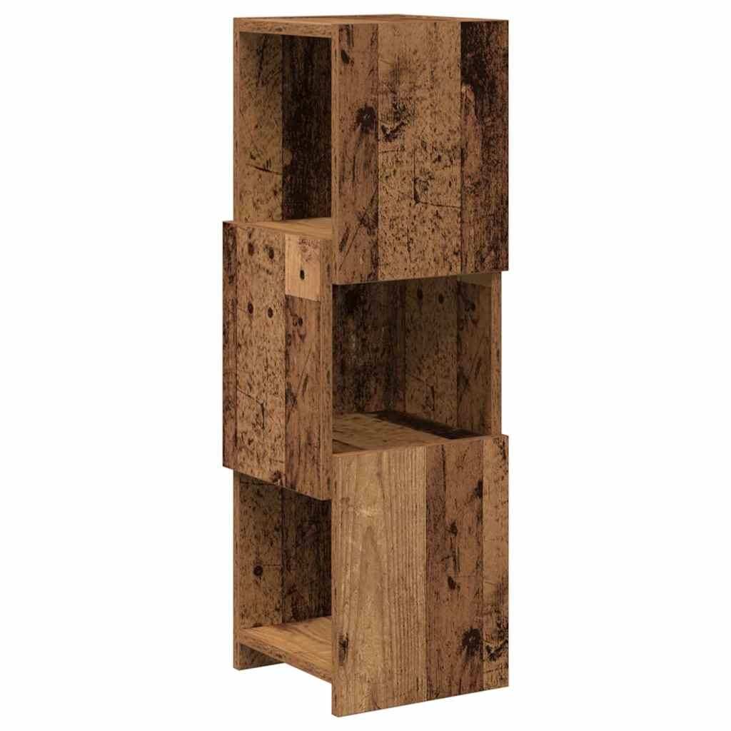 VidaXL Hoekkast Wit 25,5x25x80cm Bewerkt hout