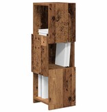 VidaXL Hoekkast Wit 25,5x25x80cm Bewerkt hout