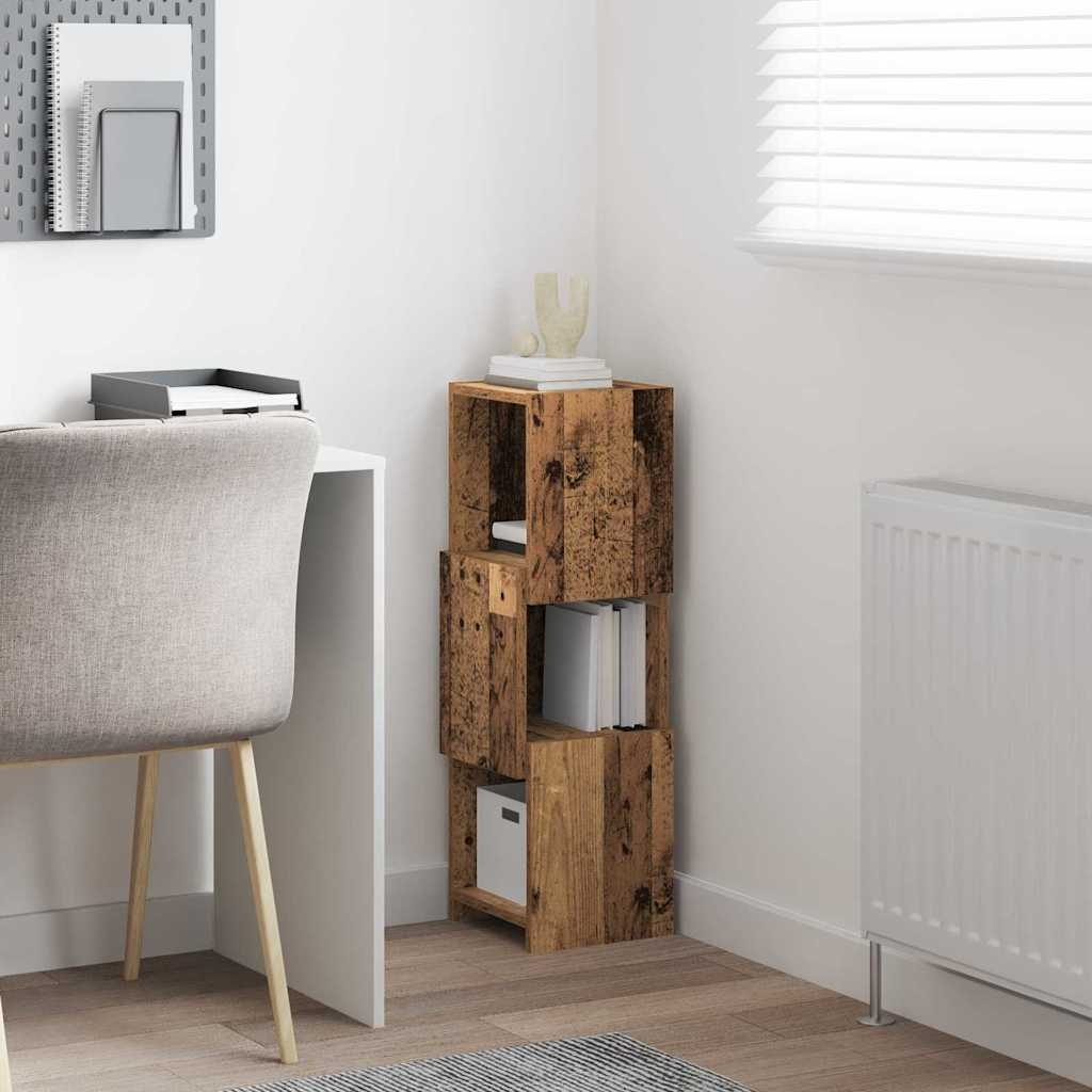 VidaXL Hoekkast Wit 25,5x25x80cm Bewerkt hout