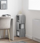 VidaXL Hoekkast Wit 25,5x25x80cm Bewerkt hout