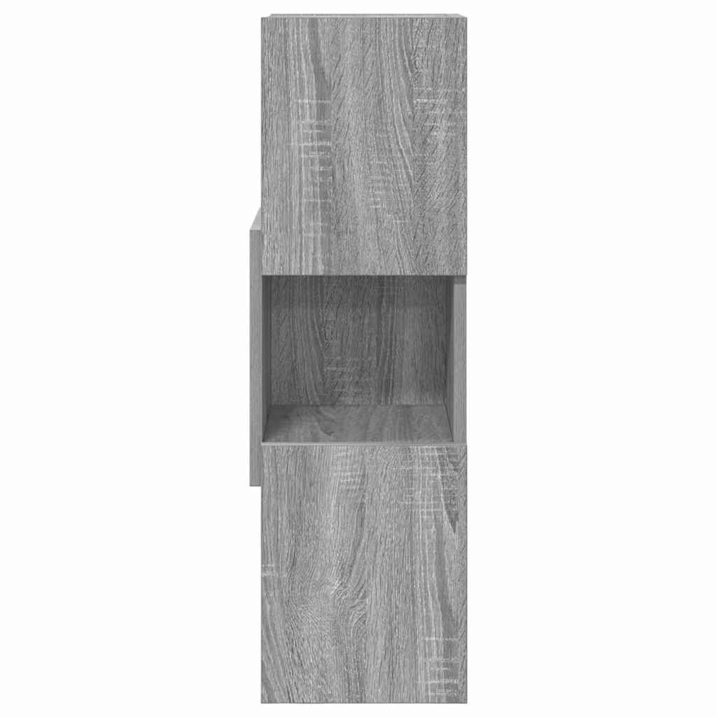 VidaXL Hoekkast Wit 25,5x25x80cm Bewerkt hout