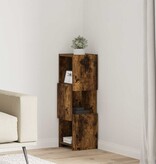 VidaXL Hoekkast Wit 25,5x25x80cm Bewerkt hout