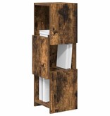 VidaXL Hoekkast Wit 25,5x25x80cm Bewerkt hout