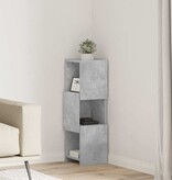 VidaXL Hoekkast Wit 25,5x25x80cm Bewerkt hout