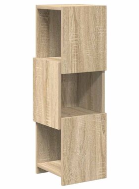 VidaXL Hoekkast Wit 25,5x25x80cm Bewerkt hout