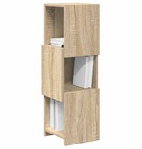 VidaXL Hoekkast Wit 25,5x25x80cm Bewerkt hout