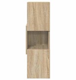VidaXL Hoekkast Wit 25,5x25x80cm Bewerkt hout
