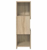 VidaXL Hoekkast Wit 25,5x25x80cm Bewerkt hout