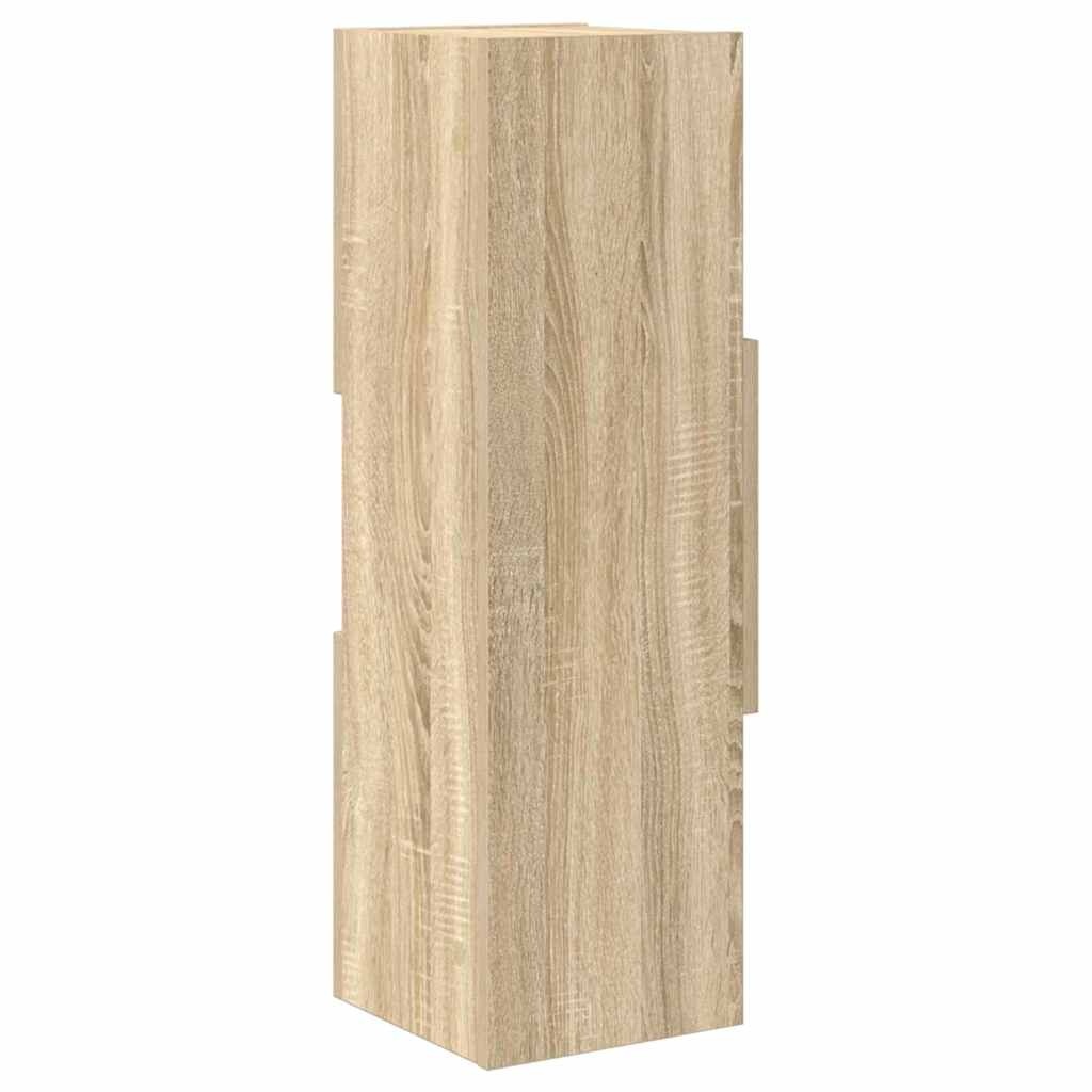 VidaXL Hoekkast Wit 25,5x25x80cm Bewerkt hout
