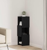 VidaXL Hoekkast Wit 25,5x25x80cm Bewerkt hout