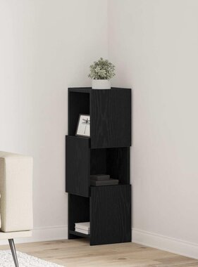 VidaXL Hoekkast Wit 25,5x25x80cm Bewerkt hout