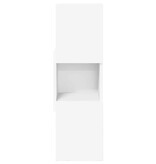 VidaXL Hoekkast Wit 25,5x25x80cm Bewerkt hout