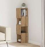 VidaXL Hoekkast Wit 25,5x25x102cm Bewerkt hout