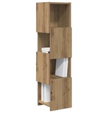 VidaXL Hoekkast Wit 25,5x25x102cm Bewerkt hout