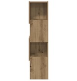 VidaXL Hoekkast Wit 25,5x25x102cm Bewerkt hout