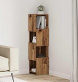 VidaXL Hoekkast Wit 25,5x25x102cm Bewerkt hout