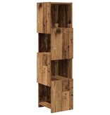 VidaXL Hoekkast Wit 25,5x25x102cm Bewerkt hout
