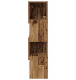 VidaXL Hoekkast Wit 25,5x25x102cm Bewerkt hout